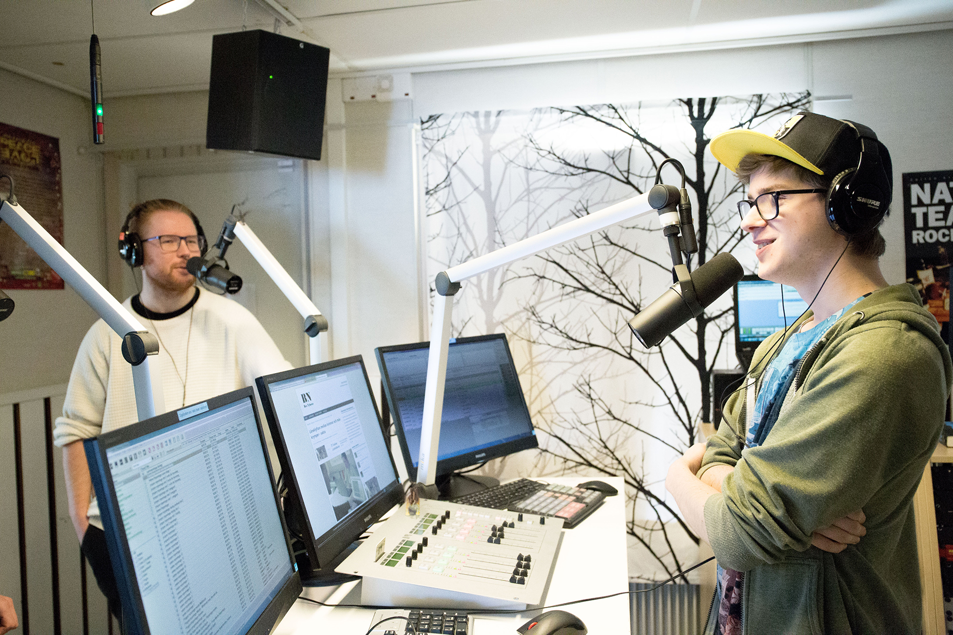 Bollnäs folkhögskolas radiostudio