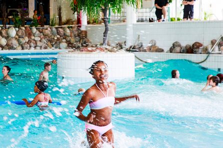 Bassängen på Parkbadet i Sandviken